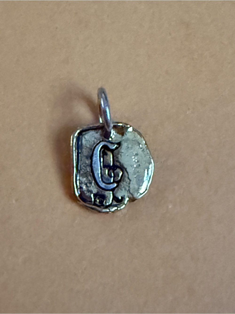 NWOT.  Waxing Poetic Brass and sterling silver ‘C’ Charm